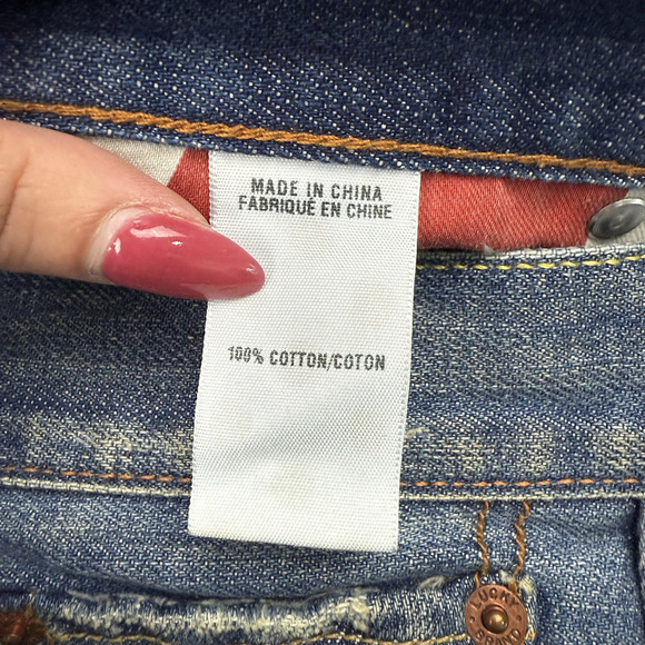 Lucky Brand Vintage Straight Denim Blue Jeans Tag Sz 34 (Actual 37x34) Cotton - Picture 8 of 15
